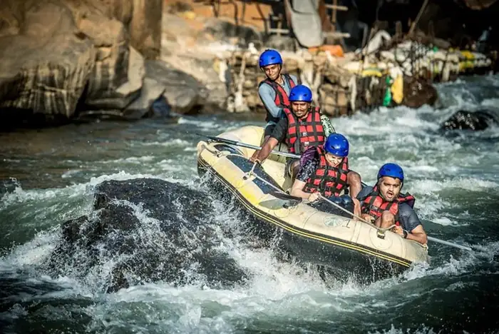 Kelani River white-water rapids at Kithulgala