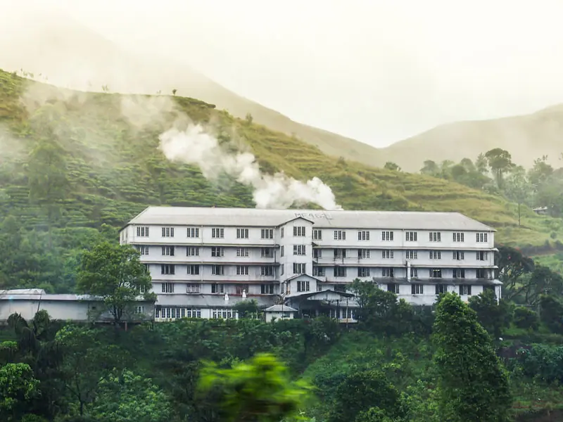 Tea factory above Nuwara Eliya
