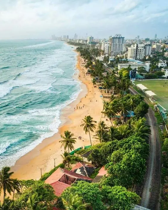 Colombo's coastal beach