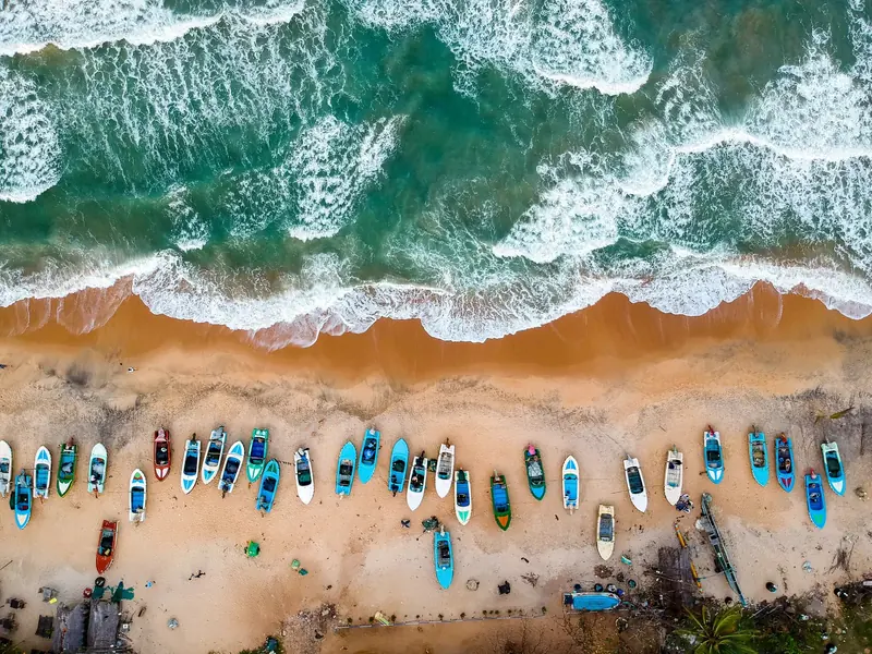 Bentota coastline